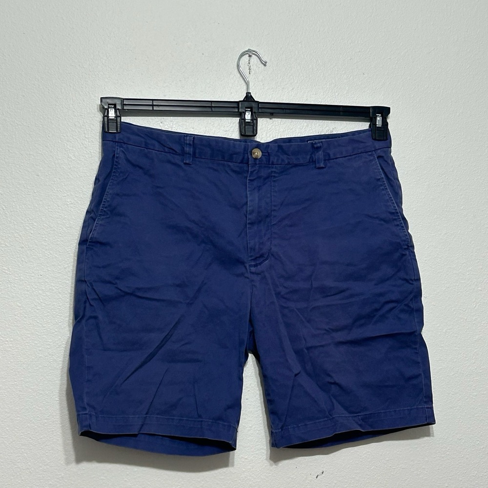 Vineyard Vines Blue Chino Breaker Shorts Men's Size 38 8" Inseam Cotton Spandex